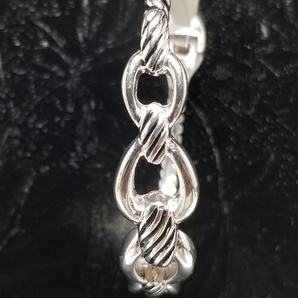 Vintage Napier Womens Silver Tone Princess Diana Style Wedding Bracelet Mom Gift - Picture 5 of 6